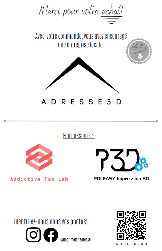 Chiffre d'adresse extérieur 6 Po